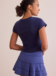 Brooklyn Embroidered Baby Tee Detail 4 - TULLABEE