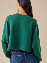 Christmas Day Cropped Pullover Detail 5 - TULLABEE