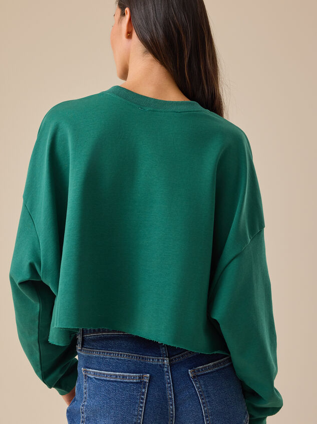 Christmas Day Cropped Pullover Detail 5 - TULLABEE
