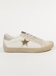 Paula Glitter Star Sneakers Detail 4 - TULLABEE