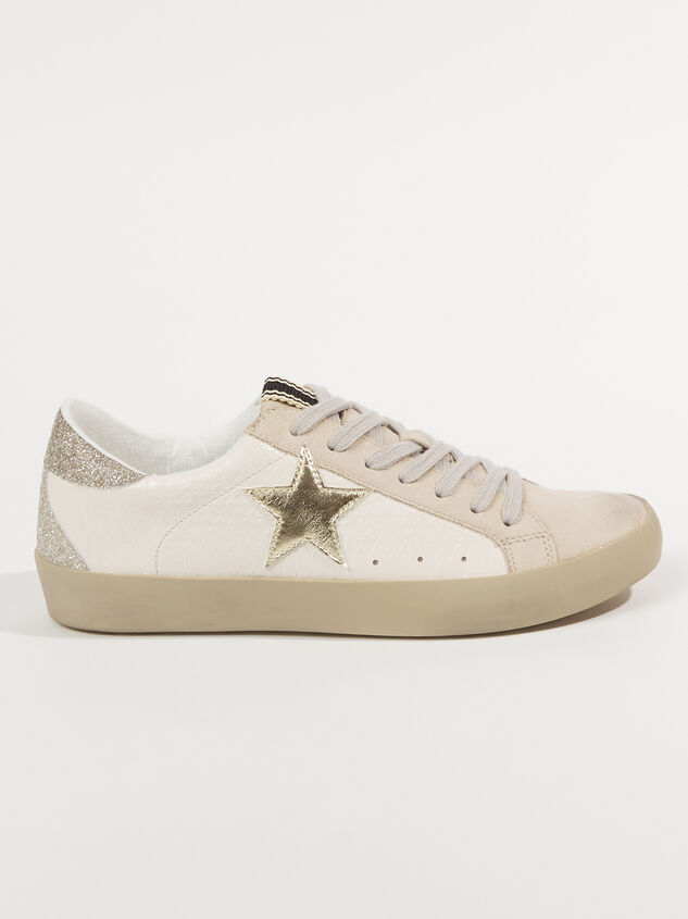 Paula Glitter Star Sneakers Detail 4 - TULLABEE
