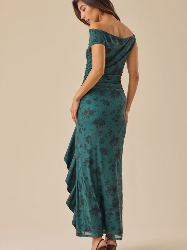 Maizy Asymmetrical Maxi Dress Detail 4 - TULLABEE