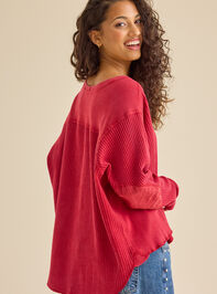 Anna Oversized Thermal Top Detail 5 - TULLABEE