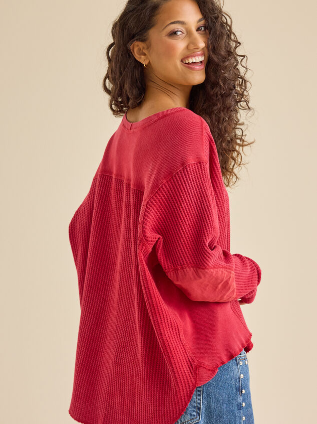 Anna Oversized Thermal Top Detail 5 - TULLABEE