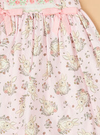 Bloom Bunny Smocked Baby Dress Detail 2 - TULLABEE