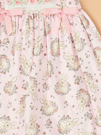 Bloom Bunny Smocked Baby Dress - TULLABEE