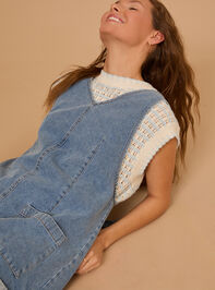 Felicity Denim Romper Detail 4 - TULLABEE
