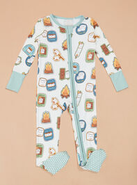 Smiling S'mores Sleeper Detail 3 - TULLABEE