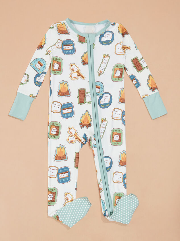 Smiling S'mores Sleeper Detail 3 - TULLABEE