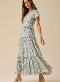 Brigitte Floral Maxi Dress Detail 3 - TULLABEE