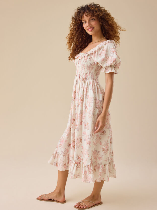 Paityn Floral Mama Dress Detail 4 - TULLABEE