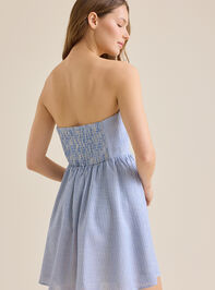 Arielle Strapless Mini Dress Detail 4 - TULLABEE
