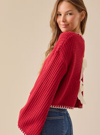 Ellis Bow Back Sweater Detail 5 - TULLABEE