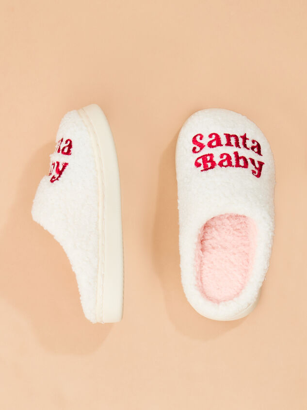 Santa Baby Slippers Detail 2 - TULLABEE