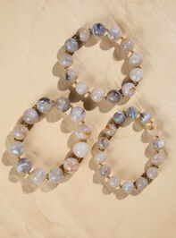 Beaded Resin Stretch Bracelet Set - TULLABEE