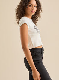 NYC Skyline Baby Tee Detail 3 - TULLABEE