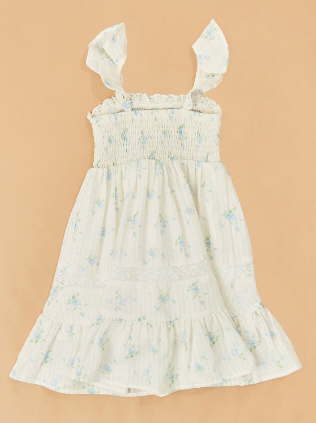 Emma Floral Midi Dress Detail 3 - TULLABEE