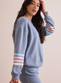 Victory Stripe Pullover Detail 3 - TULLABEE