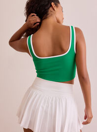 Core Strong Seamless Square Neck Corset Tank Detail 4 - TULLABEE