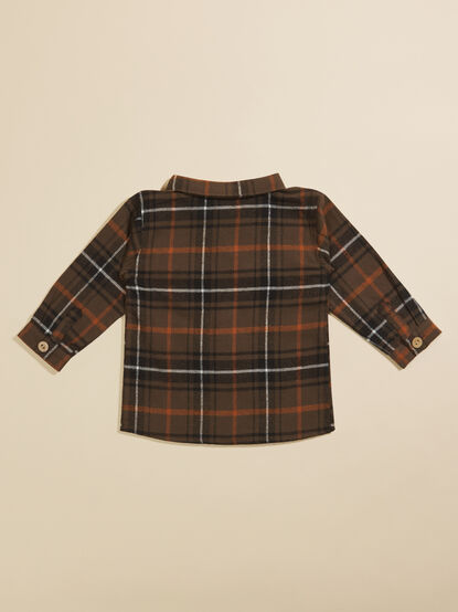 Ed Plaid Toddler Shacket - TULLABEE