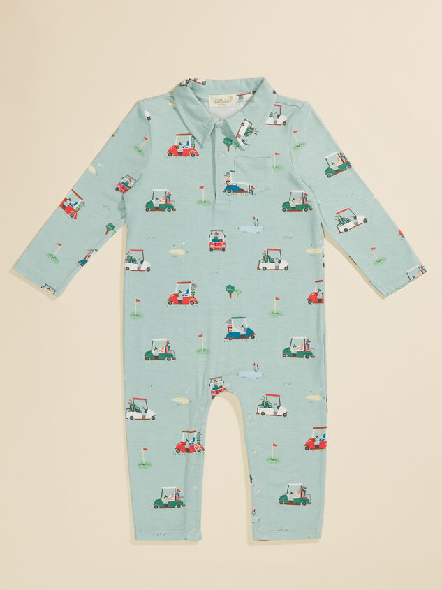 Golf Cart Polo Jumpsuit Detail 2 - TULLABEE