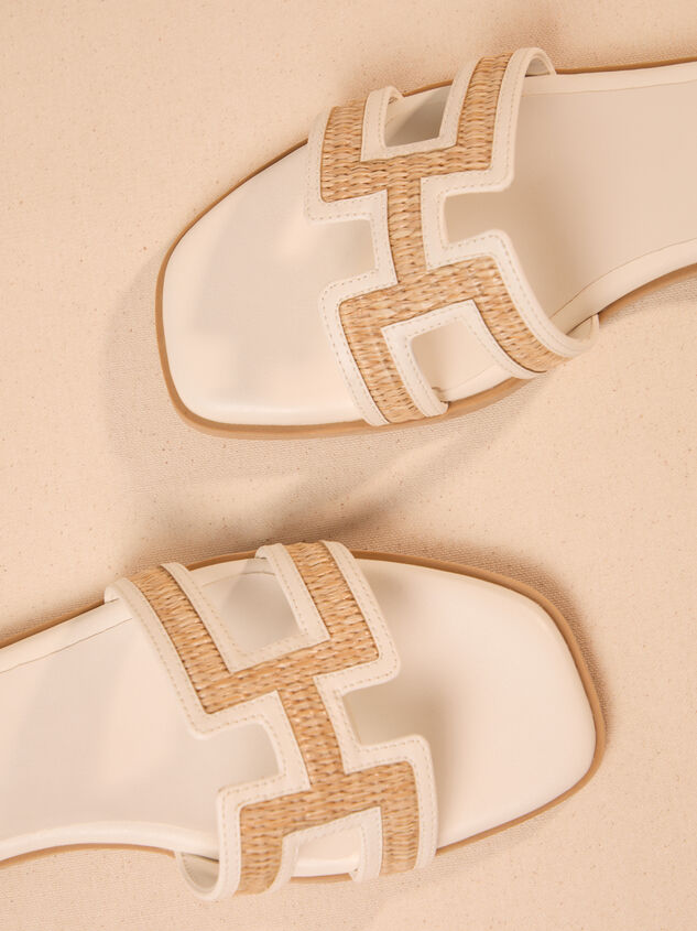 Enid Raffia Sandal Detail 2 - TULLABEE