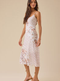 Josephine Floral Midi Dress Detail 3 - TULLABEE