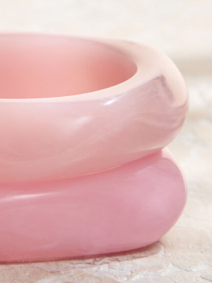 Chunky Resin Bangle Set - TULLABEE