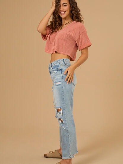 Alessia Ribbed Top - TULLABEE