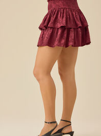 Aliana Tiered Mini Skirt Detail 4 - TULLABEE