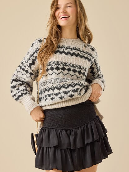 Greta Smocked Mini Skirt - TULLABEE