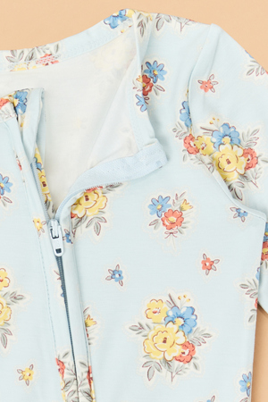 Rheagan Floral Ruffle Footie - Altar'd State - 