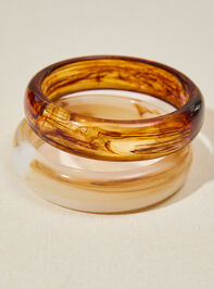 Resin Bangle Set Detail 2 - TULLABEE