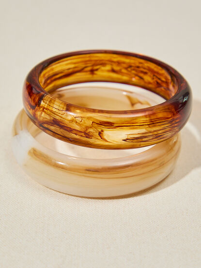 Resin Bangle Set - TULLABEE