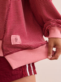 Dig Deep Striped Crewneck Detail 3 - TULLABEE