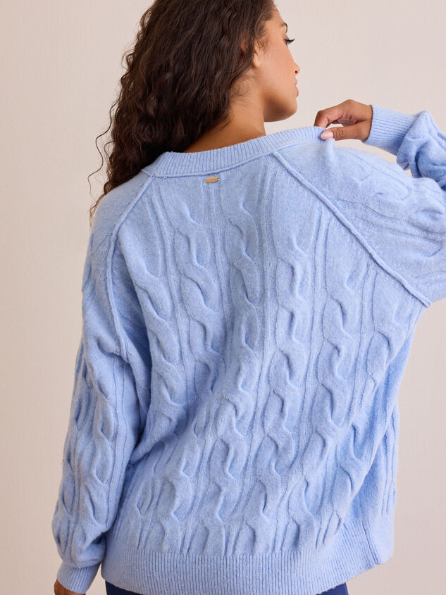 Daydream Cable Knit Sweater Detail 5 - TULLABEE