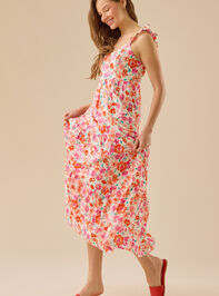 Lindy Floral Maxi Dress Detail 5 - TULLABEE