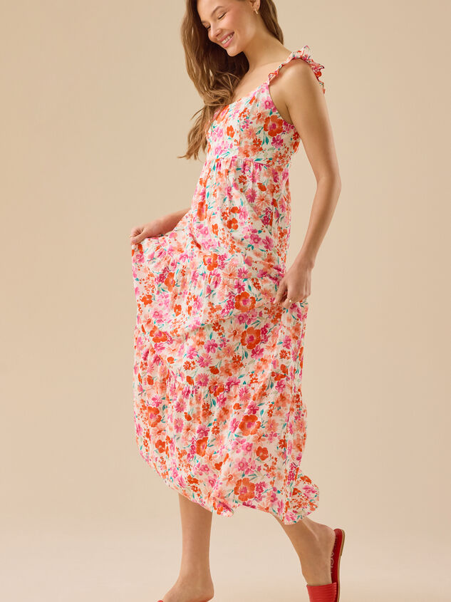 Lindy Floral Maxi Dress Detail 5 - TULLABEE