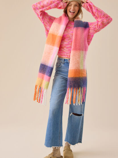 Colorblock Cozy Scarf - TULLABEE