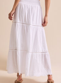 Viv Smocked Midi Skirt Detail 4 - TULLABEE