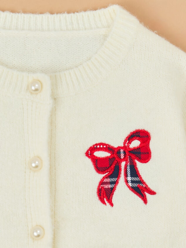 Preslie Pearl Cardigan Detail 3 - TULLABEE
