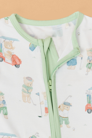 Tee Time Teddys Polo Shortie Romper - Altar'd State - 