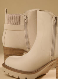 Callum Suede Booties Detail 2 - TULLABEE