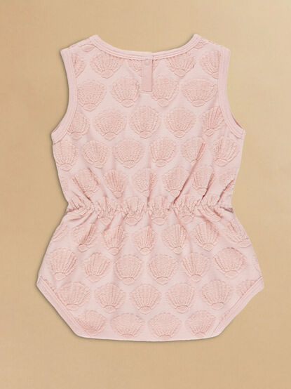 Seashells Terry Knit Romper By Rylee + Cru - TULLABEE
