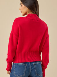 Mallory Mock Neck Sweater Detail 5 - TULLABEE