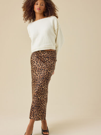 Paulina Boatneck Chenille Sweater - TULLABEE