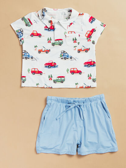 Off-Road Adventures Polo and Short Set - TULLABEE