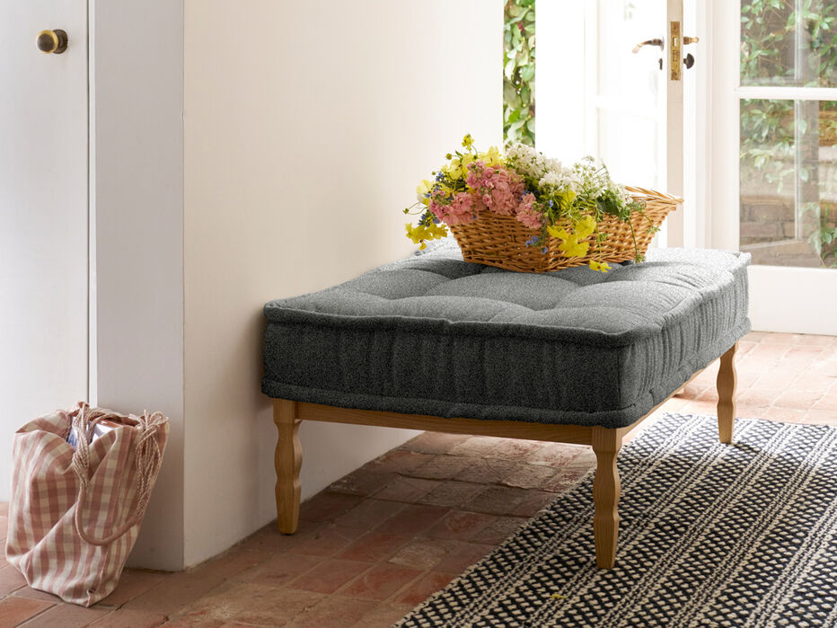 Kaia Upholstered Coffee Table/Ottoman - TULLABEE - 