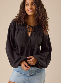 Landrie Tiered Babydoll Top Detail 3 - TULLABEE