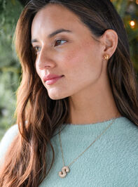 18K Gold Monogram Charm Necklace - S - TULLABEE